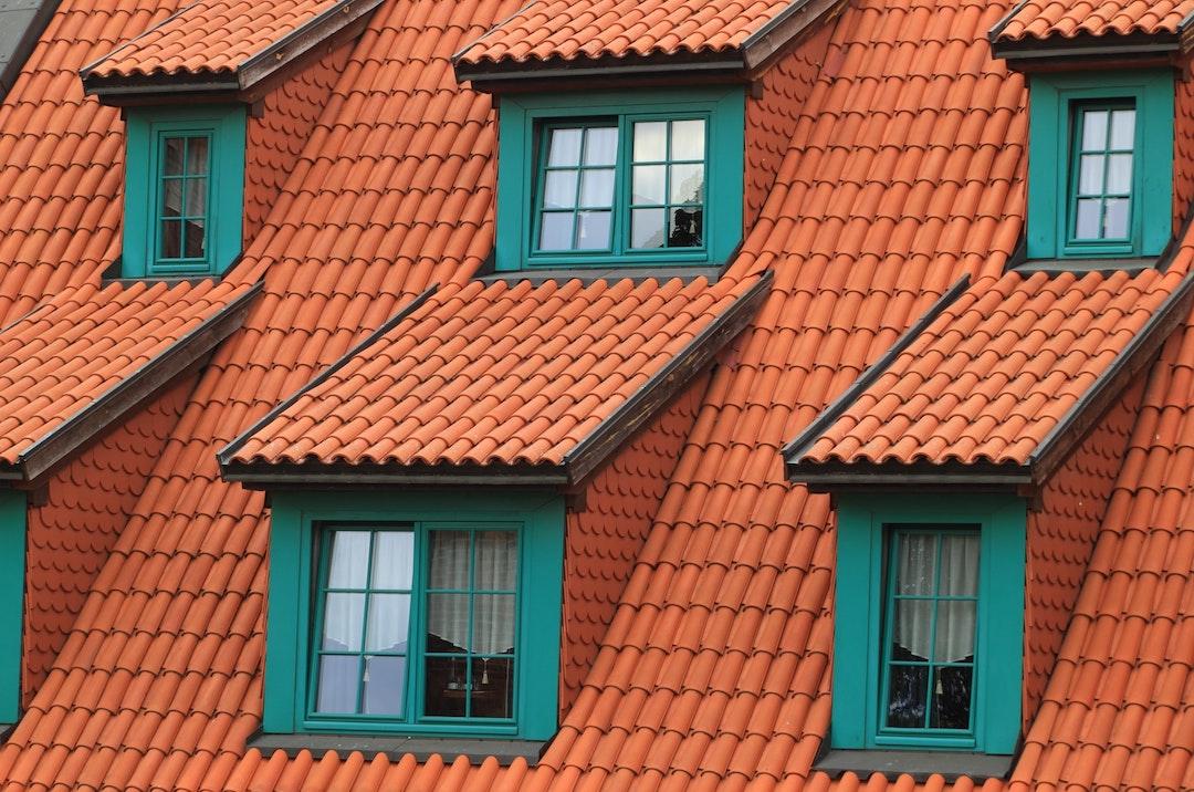 Terracotta clay roof tiles