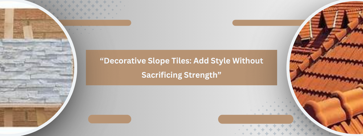 Decorative slope clay tiles installed on a sloped roof for stylish and durable protection.