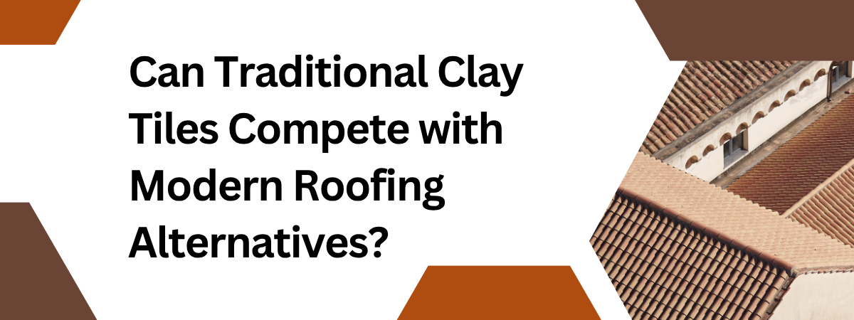 Side-by-side roof showing clay tiles and metal roofing panels