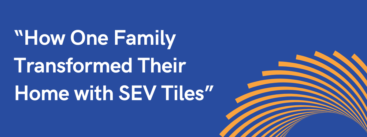 Front view of a renovated family home featuring white cooling tiles and clay slope tiles