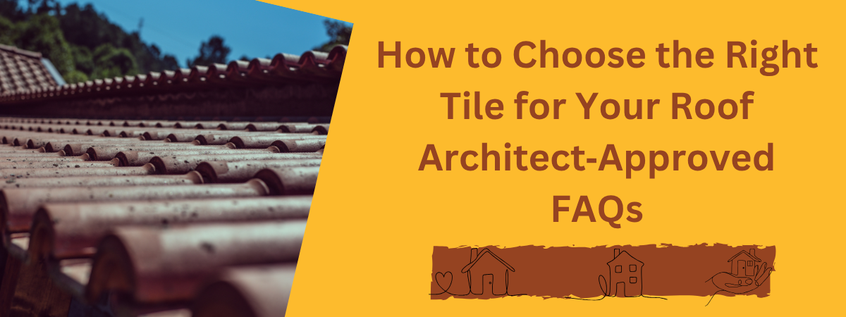 Architect examining roofing tile samples for residential design in Tamil Nadu